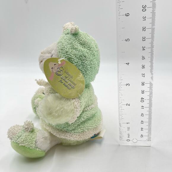 Plushland Wooly Green Lamb Terry Cloth Plush Robe Slippers 2000 March of Dimes - Picture 11 of 12